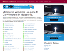 Tablet Screenshot of melbournewreckers.com